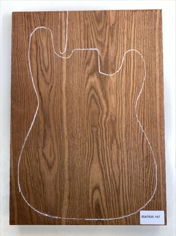 Body Swamp Ash, 3-pcs., Choco thermo-treated, Unique Piece #167